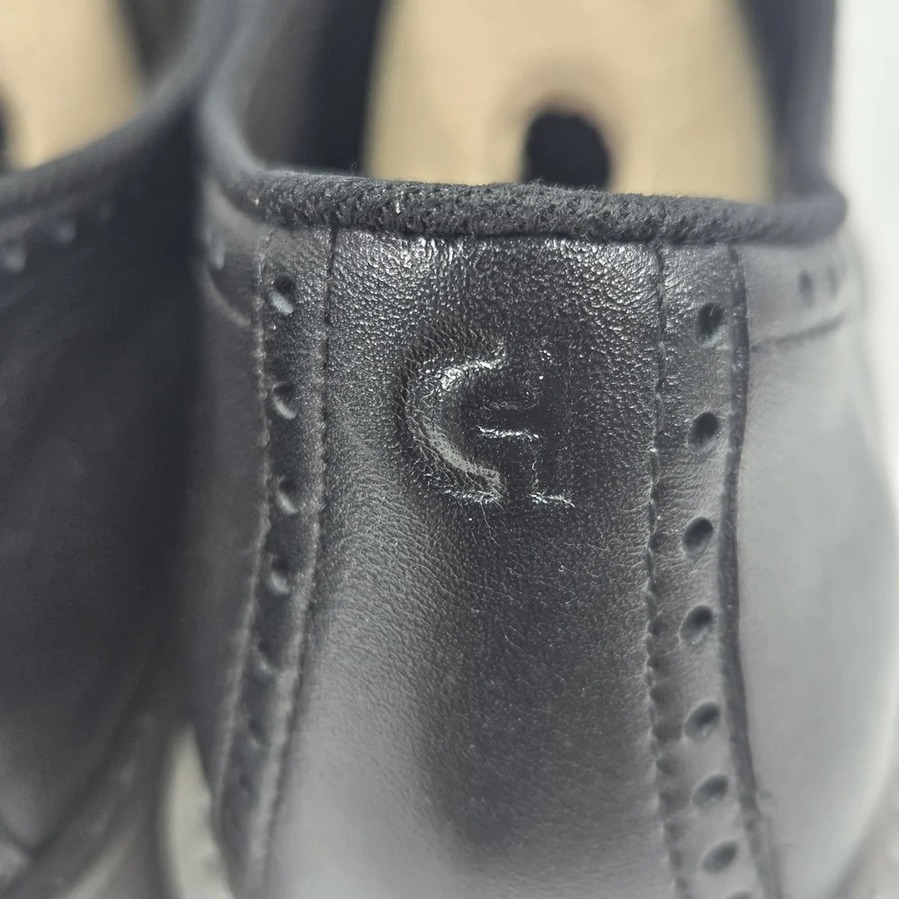 Cole Haan Go-to Plain Toe Black Leather Oxford Derbys Dress Shoe Men's Size 11